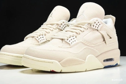 Blank Retro Jordan DQ4909-100 4 Canvas 1117